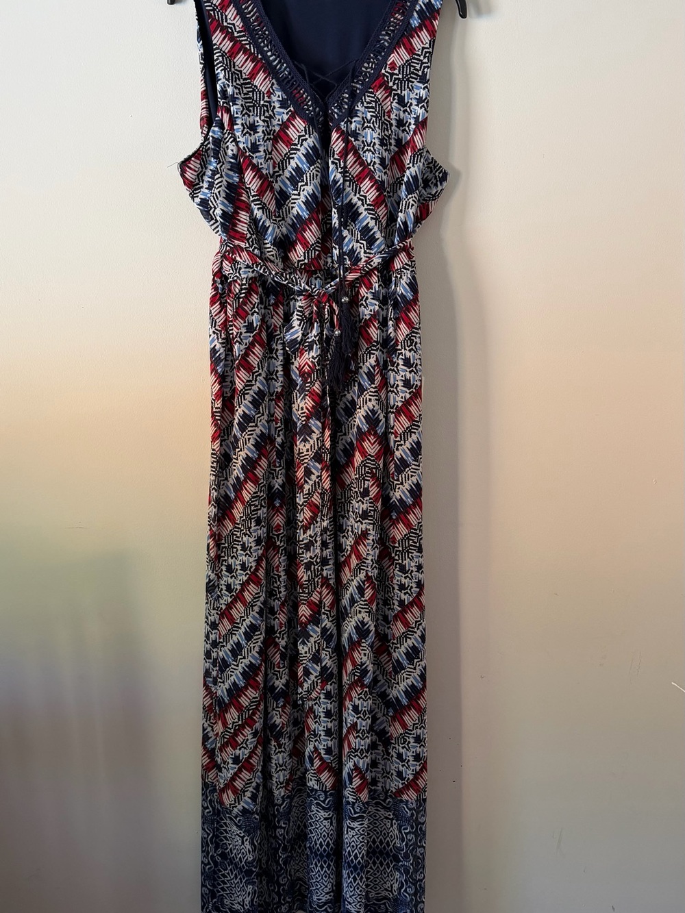 Ricki's Navy, Red & White Printed Maxi Dress